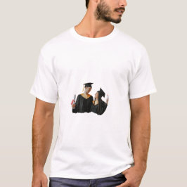 個人用卒業おめでとう あなたの宇宙を展開する Tシャツ