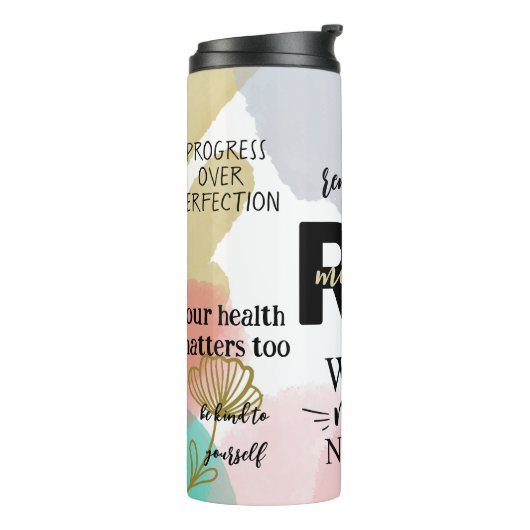 個人用妻ママナースRN毎日リマインダーギフト タンブラー (回転左)