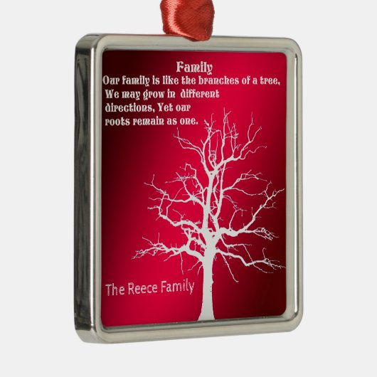 個人用家族引用文 メタルオーナメント (右)