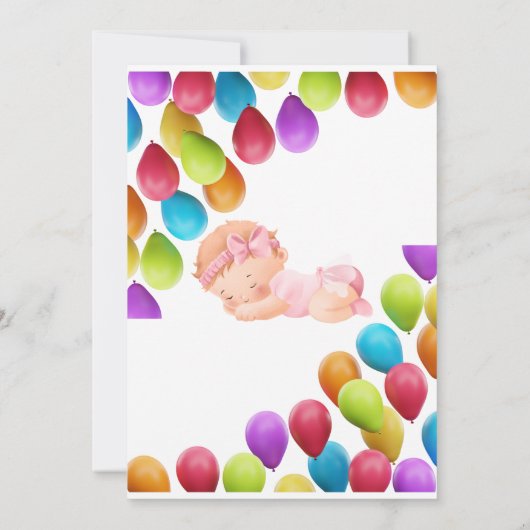 個人用恐竜ベビーシャワー招待状 招待状 (裏面)