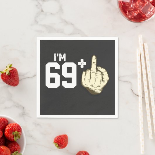 個人用指のおもしろい衣装誕生日 スタンダードカクテルナプキン (インサイチュ)