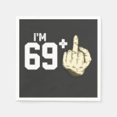 個人用指のおもしろい衣装誕生日 スタンダードカクテルナプキン (正面)