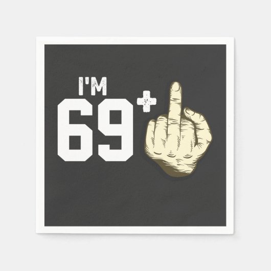 個人用指のおもしろい衣装誕生日 スタンダードカクテルナプキン (正面)