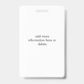 個人用教師識別カード – Apple バッジ (裏面)
