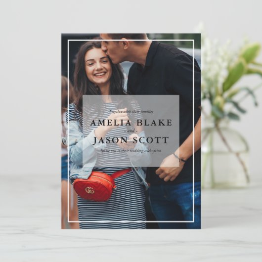個人用結婚写真 招待状 (スタンド正面)