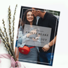 個人用結婚写真 招待状