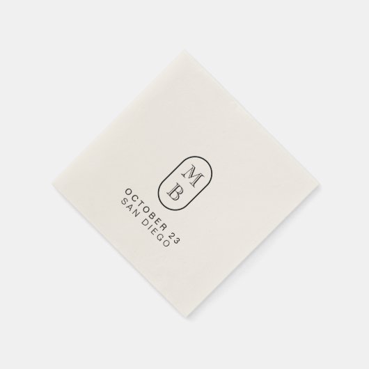個人用結婚設定のカクテルナプキン スタンダードカクテルナプキン (角)