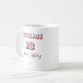 個人用聖書 詩篇23章 クリスチャン コーヒーマグカップ (正面左)
