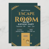 個人用設カスタム定の脱出室誕生日 招待状 (正面/裏面)