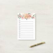 [個人用設定して一覧に表示する水の色フローラ]チェックボックス ポストイット (デスク上)