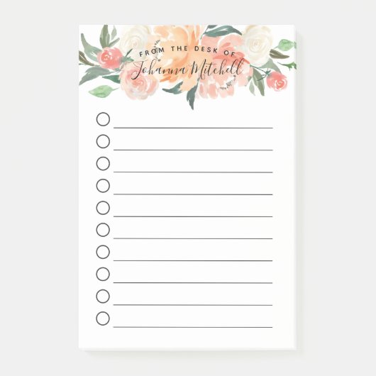 [個人用設定して一覧に表示する水の色フローラ]チェックボックス ポストイット (正面)