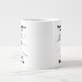 個人用設定する屋根断熱材の漫画 ジャンボコーヒーマグカップ (正面)