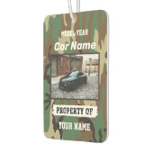 個人用設定で車の写真をアップロード カーエアーフレッシュナー (左)