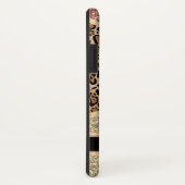 個人用設定のシックバラストライプの金ゴールドグリッターレオパード Case-Mate iPhoneケース (裏面/右)