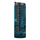 個人用設定の名前、青い回路基板、黒 タンブラー (回転右)