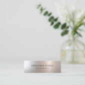 個人用設定シルバールックシンプルデザインテンプレート スキニー名刺 (スタンド正面)