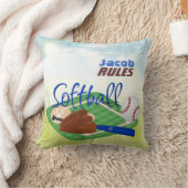 個人用設定ソフトボール枕 クッション (ブランケット)