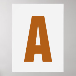 個人用設定レターウォールアートコジモダンーホームデコール ポスター