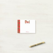 個人用設定:「ノエル」 – クリスマスタータンチェックタイポグラフィ ポストイット (デスク上)