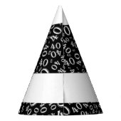 個人用設定：丘の上40歳の誕生日テーマ パーティーハット (裏面)