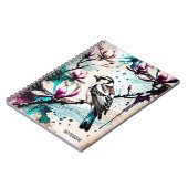 個人用設定：小さな茶色の鳥 | ノートブックのジャーナル ノートブック (左側)