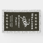 個人用設定：私の50歳の誕生日パーティーへようこそ 横断幕 (横)