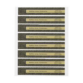 個人用設定: 第100誕生日テーマ差出人住所 ラップアラウンドラベル