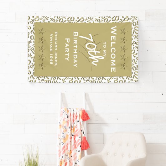 個人用設定：第70回誕生日パーティーホワイトへようこそ 横断幕 (インサイチュ)