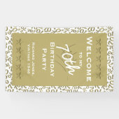 個人用設定：第70回誕生日パーティーホワイトへようこそ 横断幕 (横)