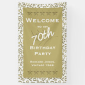 個人用設定：第70回誕生日パーティーホワイトへようこそ 横断幕 (縦)