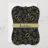 個人用設定:第80回金ゴールド·黒人誕生パーティー 招待状 (正面)