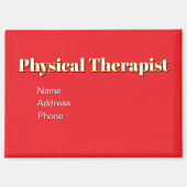 個人用設広告定物理セラピスト マグネット (正面)