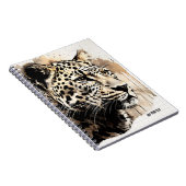 個人用設絵を描定: Leopard | ノートブックのジャーナル ノートブック (右側)