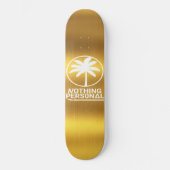 個人用金ゴールドデッキなし スケートボード (正面)
