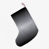 個人用鋼ダイヤモンドプレートパターン スモールクリスマスストッキング (裏面 (吊り時))