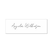 個人用 スクリプト 署名 ミニマル オフィス スタッフ セルフインキングスタンプ (デザイン)