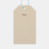 個人用、写真のカスタマイズ ギフトタグ (裏面)