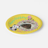 個人用、写真のカスタマイズ ペーパープレート (アングル)