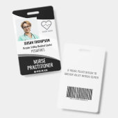 個人用IDバッジ病院職員名札 バッジ (正面＆裏面)