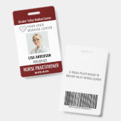 個人用IDバッジ病院職員名札 バッジ (正面＆裏面)