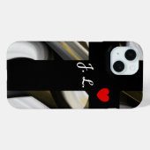 個人用iPhoneケースのトレンド抽象芸術白黒 Case-Mate iPhoneケース (裏面 (横))