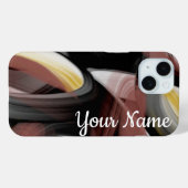 個人用iPhoneケーストレンド抽象芸術ブラックパウダー Case-Mate iPhoneケース (裏面 (横))