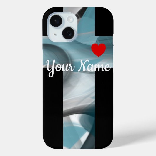 個人用iPhoneケース傾向抽象芸術ブルー海 Case-Mate iPhoneケース (裏面)