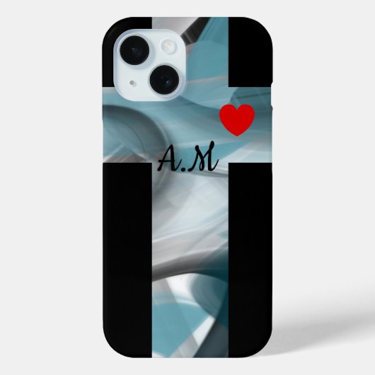 個人用iPhoneケース傾向抽象芸術ブルー海 Case-Mate iPhoneケース (裏面)