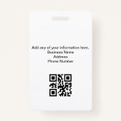 個人病院従業員フォトブルーバッジ バッジ (裏面)