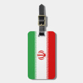 個人的なイランの簡単IDの旗 ラゲッジタグ (正面縦)