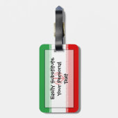 個人的なイランの簡単IDの旗 ラゲッジタグ (裏面縦)