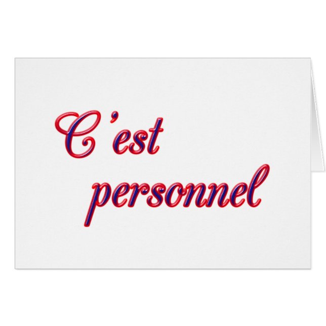 個人的なカード (正面横)