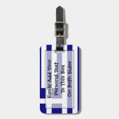 個人的なギリシャの簡単IDの旗 ラゲッジタグ (正面縦)