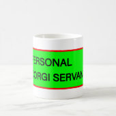 個人的なコルギのしもべ コーヒーマグカップ (中央)